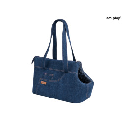 AMIPLAY TORBA TRANSPORTOWA DENIM L GRANATOWY
