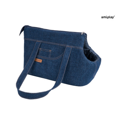 AMIPLAY TORBA TRANSPORTOWA DENIM L GRANATOWY
