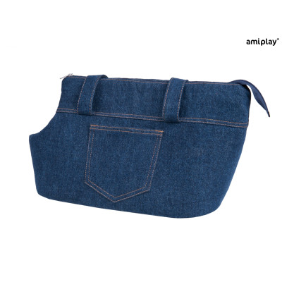 AMIPLAY TORBA TRANSPORTOWA DENIM L GRANATOWY