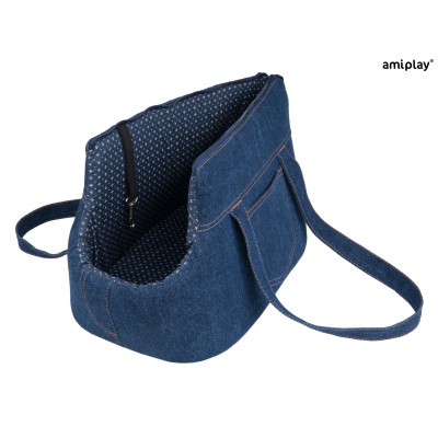 AMIPLAY TORBA TRANSPORTOWA DENIM L GRANATOWY