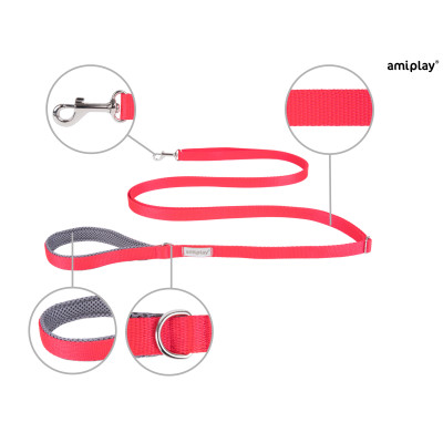 AMIPLAY SMYCZ EASY FIX SAMBA L 160-300 cm CZERWONY