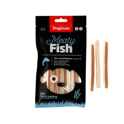 DOGMAN DOG STRIPS FISH (479371) 80G