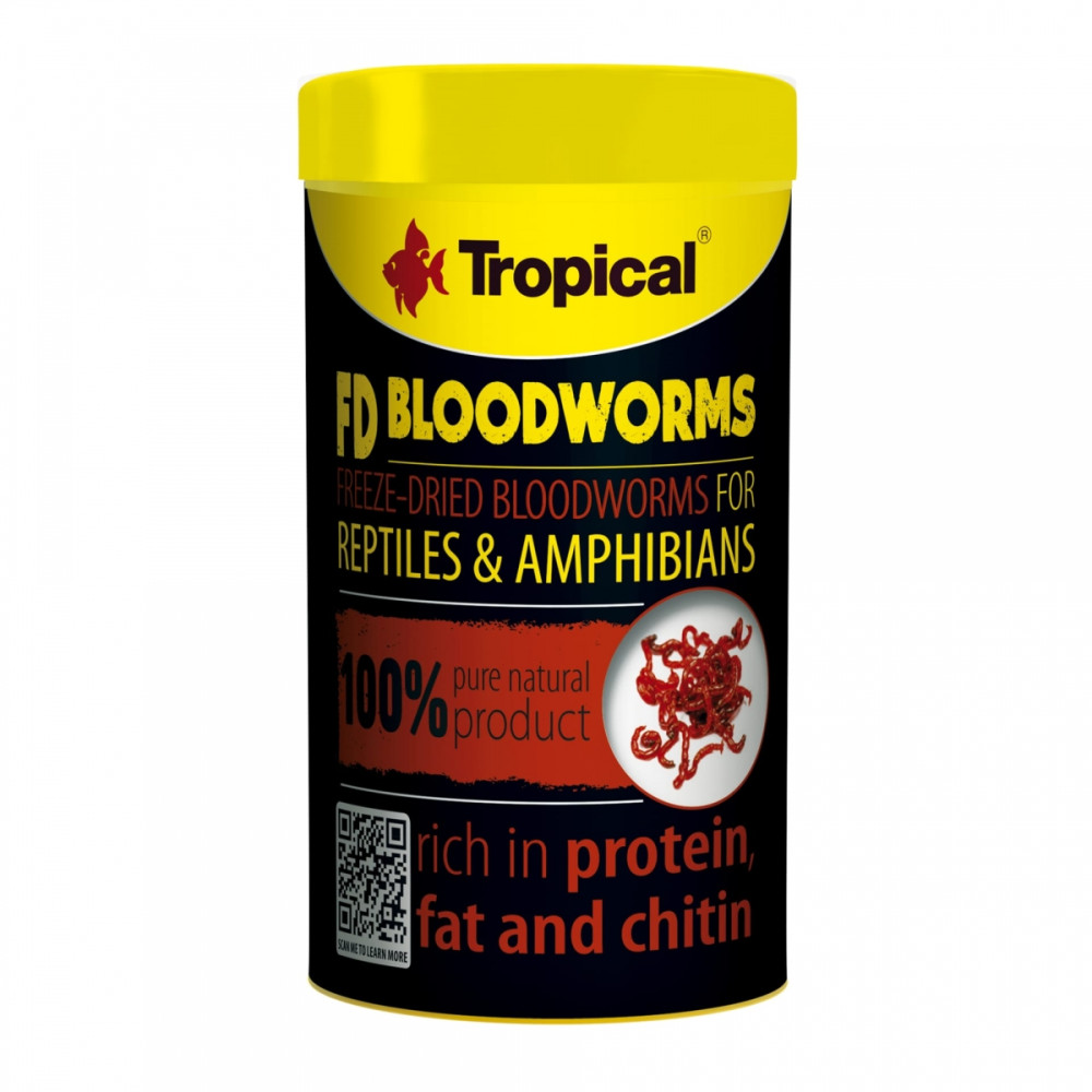 TROPICAL FD BLOOD WORMS 100ML/7G TROPICAL FD BLOOD WORMS 100ML/7G