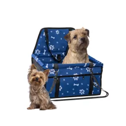 PET INN FOTELIK SAMOCHODOWY NIEBIESKI W ŁAPKI 40x32x21