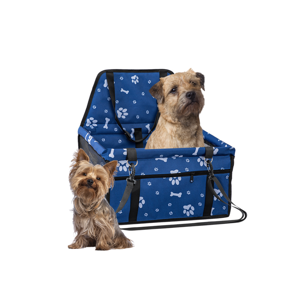 PET INN FOTELIK SAMOCHODOWY NIEBIESKI W ŁAPKI 40x32x21 PET INN FOTELIK SAMOCHODOWY NIEBIESKI W ŁAPKI 40x32x21