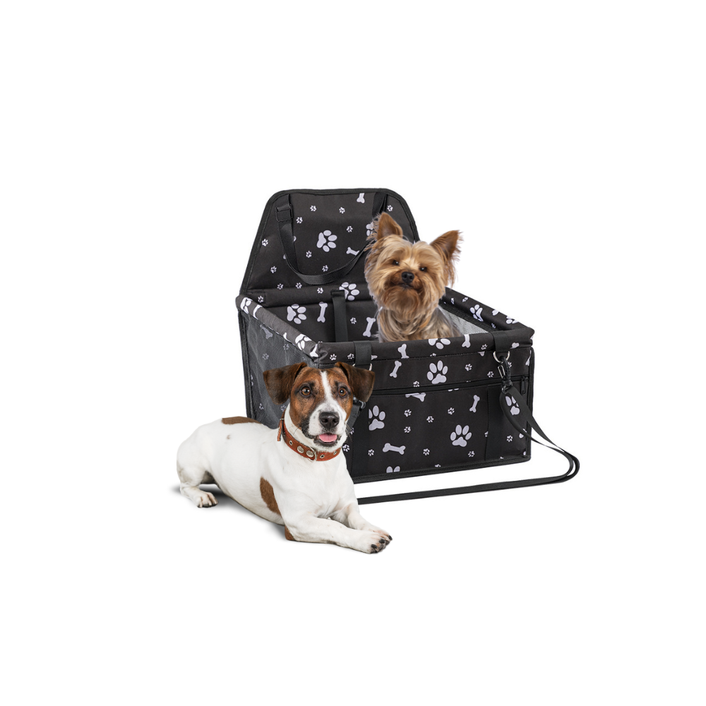 PET INN FOTELIK SAMOCHODOWY CZARNY W ŁAPKI 40x32x21