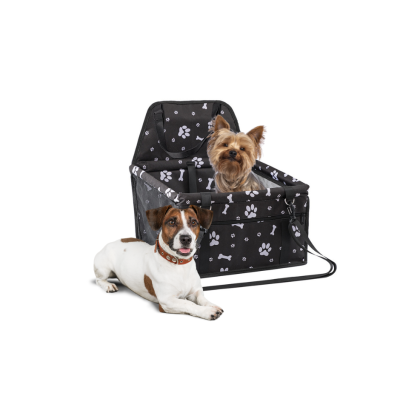 PET INN FOTELIK SAMOCHODOWY CZARNY W ŁAPKI 40x32x21