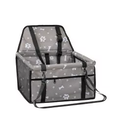PET INN FOTELIK SAMOCHODOWY SZARY W ŁAPKI 40x32x21