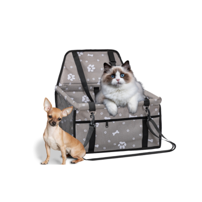 PET INN FOTELIK SAMOCHODOWY SZARY W ŁAPKI 40x32x21