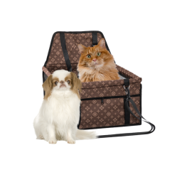 PET INN FOTELIK SAMOCHODOWY BRĄZOWY 40x32x21