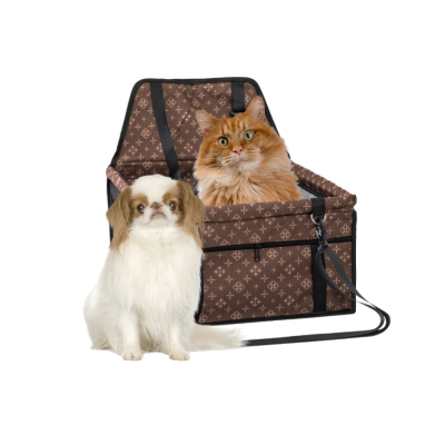 PET INN FOTELIK SAMOCHODOWY BRĄZOWY 40x32x21