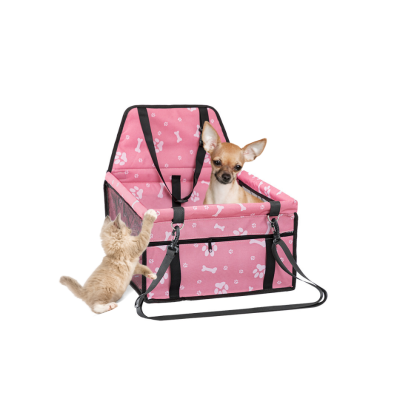 PET INN FOTELIK SAMOCHODOWY RÓŻOWY W ŁAPKI 40x32x21