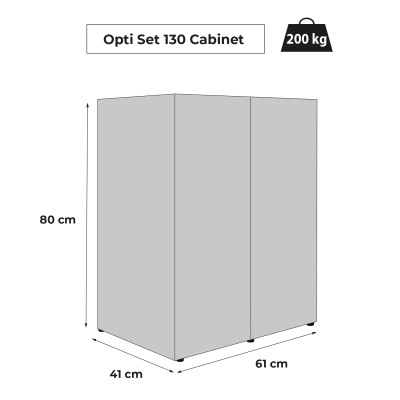 AQUAEL SZAFKA OPTISET 130 SZARA