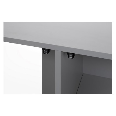 AQUAEL ZESTAW AKWARIOWY GLOSSY ST 80 D&N SZARY + SZAFKA