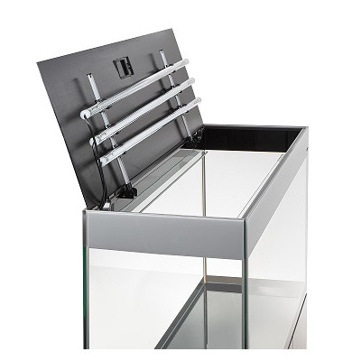 AQUAEL ZESTAW AKWARIOWY GLOSSY ST 120 D&N SZARY + SZAFKA
