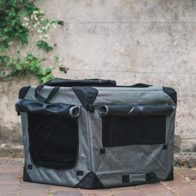 DOGMAN TRANSPORTER MILLOU M 60x42x42 cm SZARY