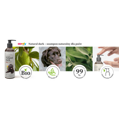 COMFY SZAMPON NATURAL DARK 250ML