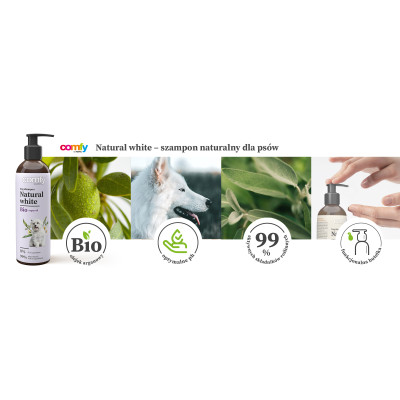 COMFY SZAMPON NATURAL WHITE 250ML