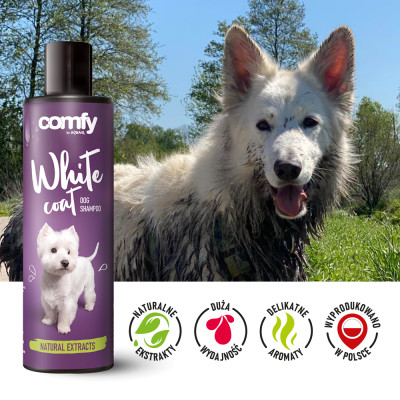 COMFY SZAMPON WHITE COAT 250 ML