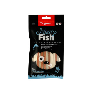 DOGMAN DOG STRIPS FISH (479371) 80G