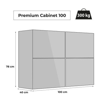 AQUAEL SZAFKA PREMIUM 100 SZARA
