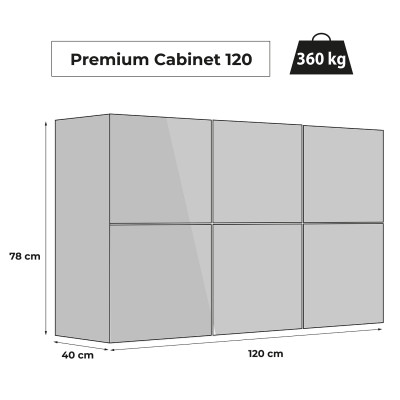 AQUAEL SZAFKA PREMIUM 120 SZARA