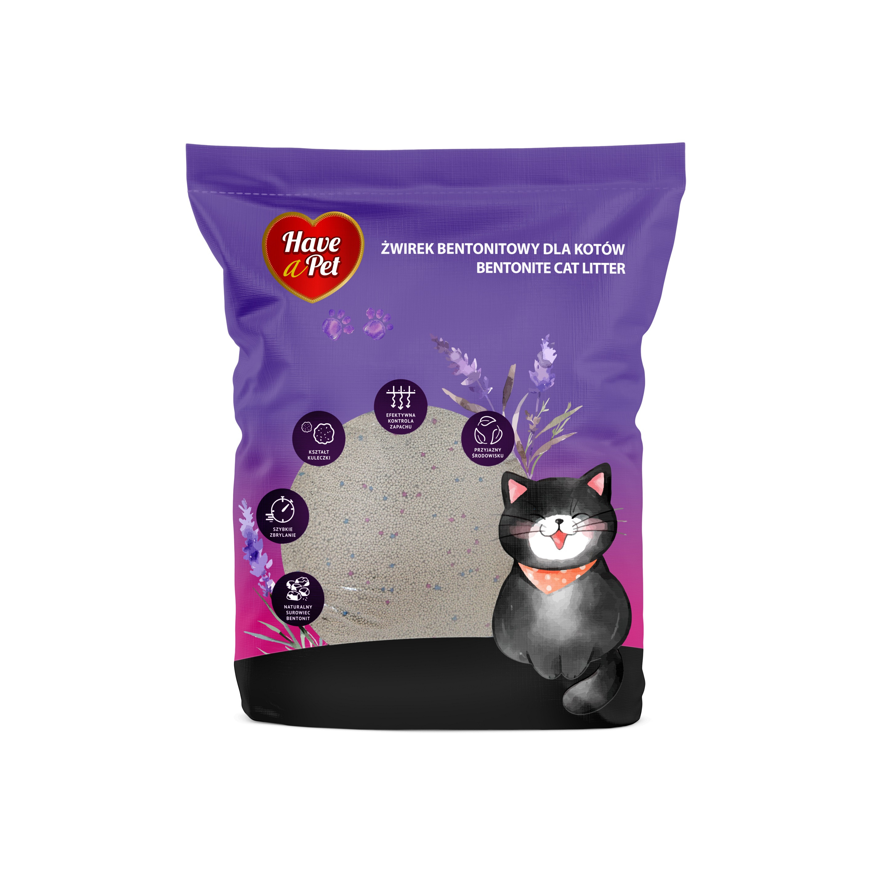HAVE A PET ŻWIREK BENTONITOWY LAWENDOWY 25L