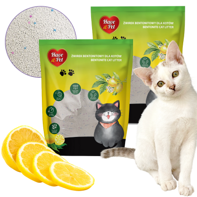 HAVE A PET ŻWIREK BENTONITOWY CYTRYNOWY 2x10L