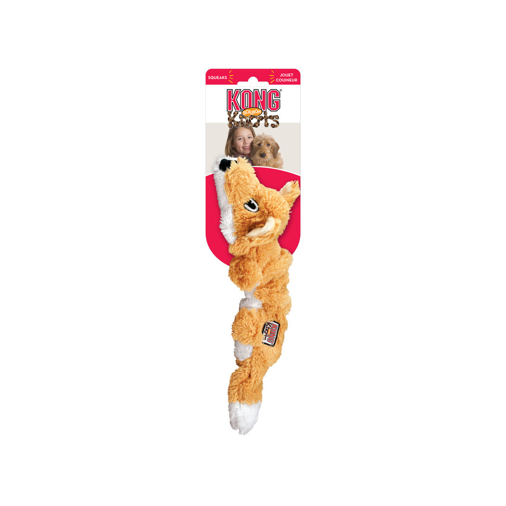 KONG TOYS KNOTS SCRUNCH FOX S/M