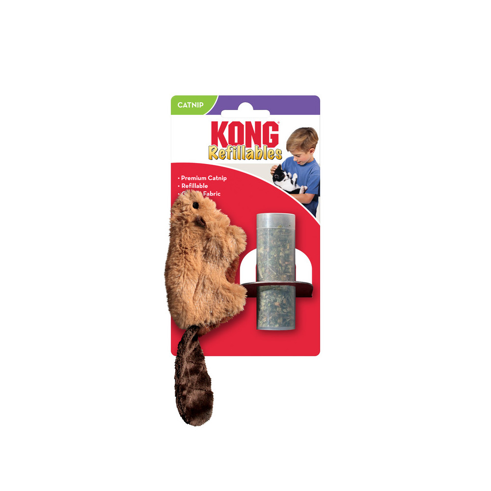 KONG REFILLABLES BEAVER Z KOCIMIĘTKĄ