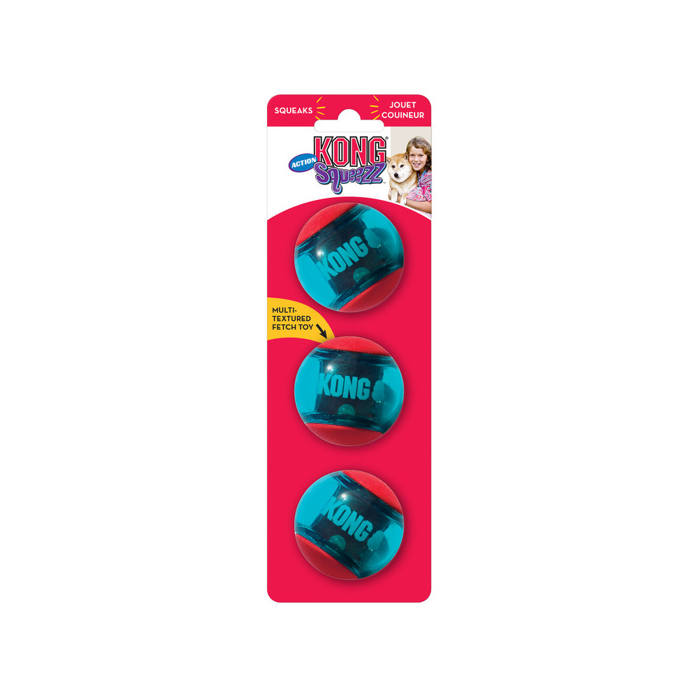 KONG SQUEEZZ ACTION BALL RED S