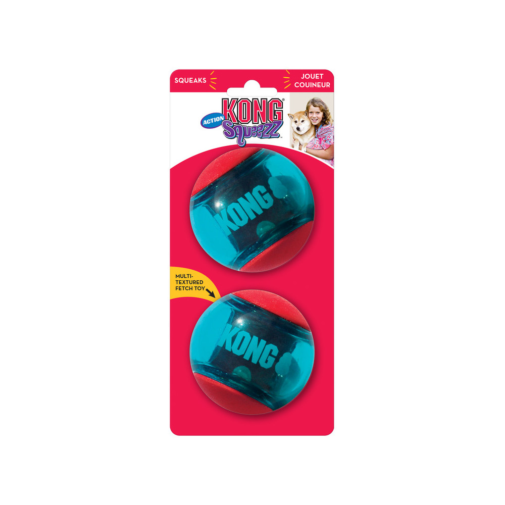 KONG SQUEEZZ ACTION BALL RED L KONG SQUEEZZ ACTION BALL RED L