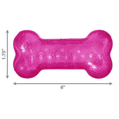 KONG SQUEEZZ CRACKLE BONE ASSORTED M