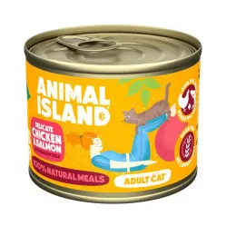 ANIMAL ISLAND MOKRA KARMA DLA KOTA KURCZAK ŁOSOŚ 200G