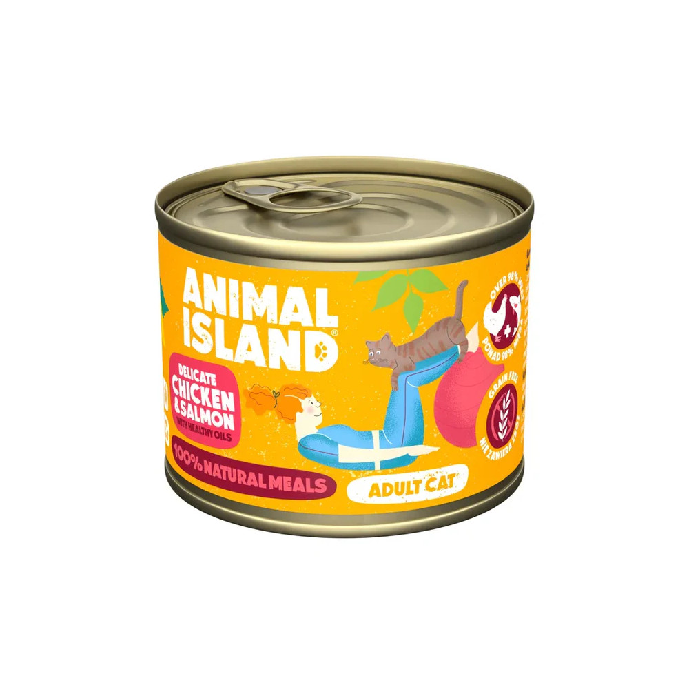 ANIMAL ISLAND MOKRA KARMA DLA KOTA KURCZAK ŁOSOŚ 200G ANIMAL ISLAND MOKRA KARMA DLA KOTA KURCZAK ŁOSOŚ 200G