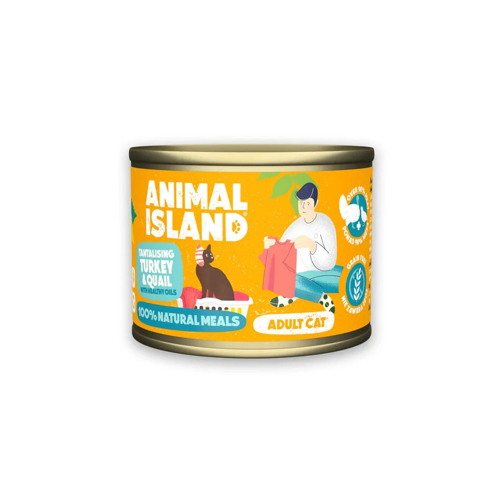 ANIMAL ISLAND MOKRA KARMA DLA KOTA INDYK PRZEPIÓRKA 200G