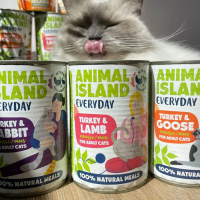 ANIMAL ISLAND MOKRA KARMA DLA KOTA INDYK JAGNIĘCINA EVERYDAY 400G