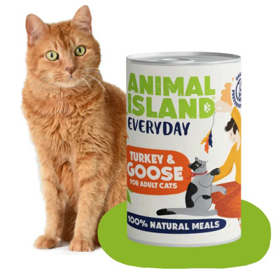 ANIMAL ISLAND MOKRA KARMA DLA KOTA INDYK GĘŚ EVERYDAY 400G