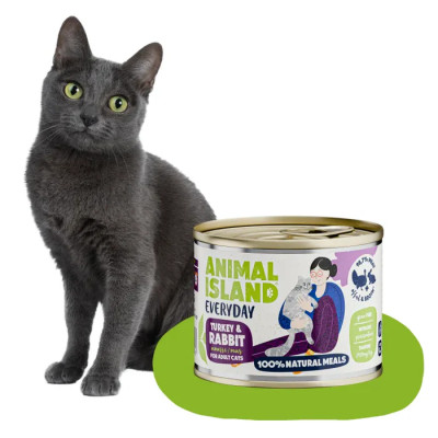 ANIMAL ISLAND MOKRA KARMA DLA KOTA INDYK KRÓLIK EVERYDAY 200G