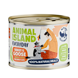 ANIMAL ISLAND MOKRA KARMA DLA KOTA INDYK Z GĘSIĄ EVERYDAY 200G