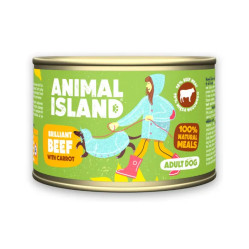 ANIMAL ISLAND MOKRA KARMA DLA PSA WOŁOWINA Z MARCHEWKĄ 410G