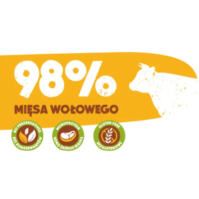 ANIMAL ISLAND MOKRA KARMA DLA PSA WOŁOWINA Z MARCHEWKĄ 410G