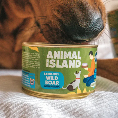 ANIMAL ISLAND MOKRA KARMA DLA PSA DZICZYZNA Z ZIEMNIAKAMI 410G