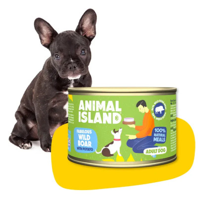 ANIMAL ISLAND MOKRA KARMA DLA PSA DZICZYZNA Z ZIEMNIAKAMI 410G