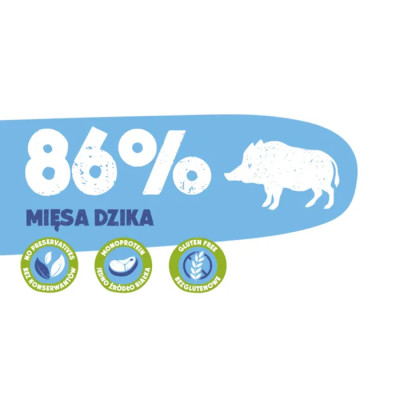 ANIMAL ISLAND MOKRA KARMA DLA PSA DZICZYZNA Z ZIEMNIAKAMI 410G