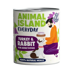 ANIMAL ISLAND MOKRA KARMA DLA PSA INDYK KRÓLIK EVERYDAY 800G