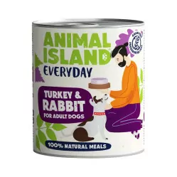 ANIMAL ISLAND MOKRA KARMA DLA PSA INDYK KRÓLIK EVERYDAY 800G
