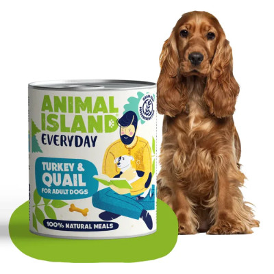 ANIMAL ISLAND MOKRA KARMA DLA PSA INDYK PRZEPIÓRKA EVERYDAY 800G