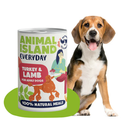 ANIMAL ISLAND MOKRA KARMA DLA PSA INDYK JAGNIĘCINA EVERYDAY 400G