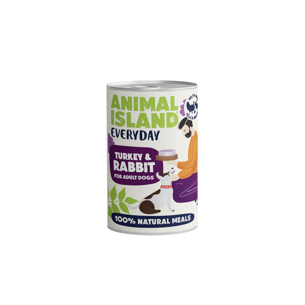 ANIMAL ISLAND MOKRA KARMA DLA PSA INDYK KRÓLIK EVERYDAY 400G
